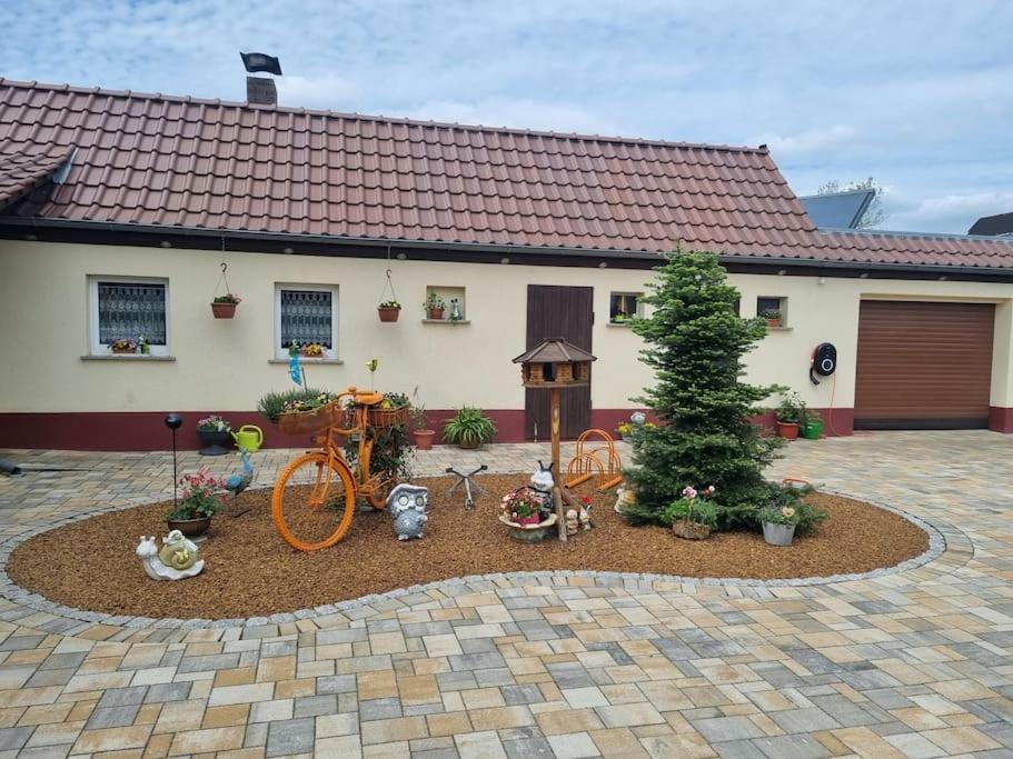 Ferienwohnung *Zur Weinbergstrasse* Lauta Esterno foto